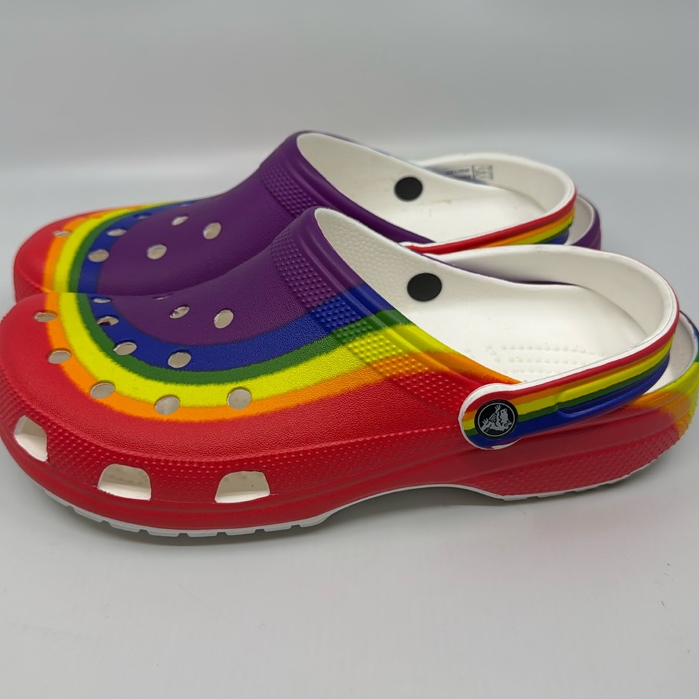 Rainbow Crocs Size M11